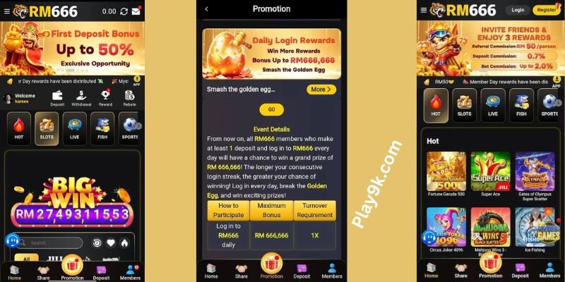 rm666 game promotions available games