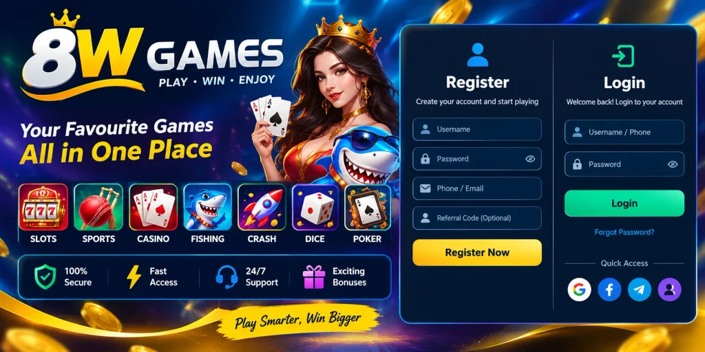 8w game register login